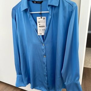 BNWT Zara Button Down Blouse